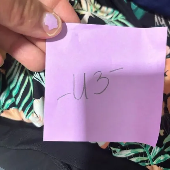 Venus Maui Tropical Sport Bikini Top Multicolor 12‎ Cross Back Straps Lined - Picture 7 of 8